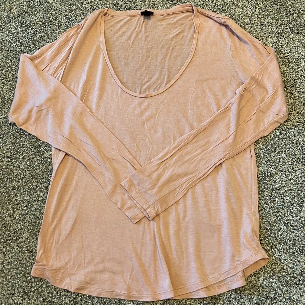 JCrew scoop neck long sleeve tee